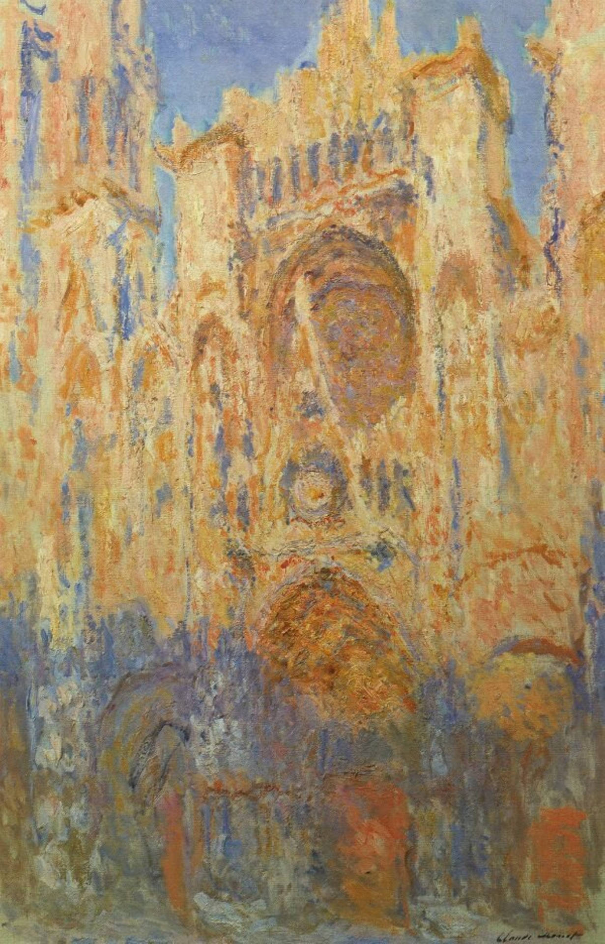 Claude Monet Rouen Cathedral Background