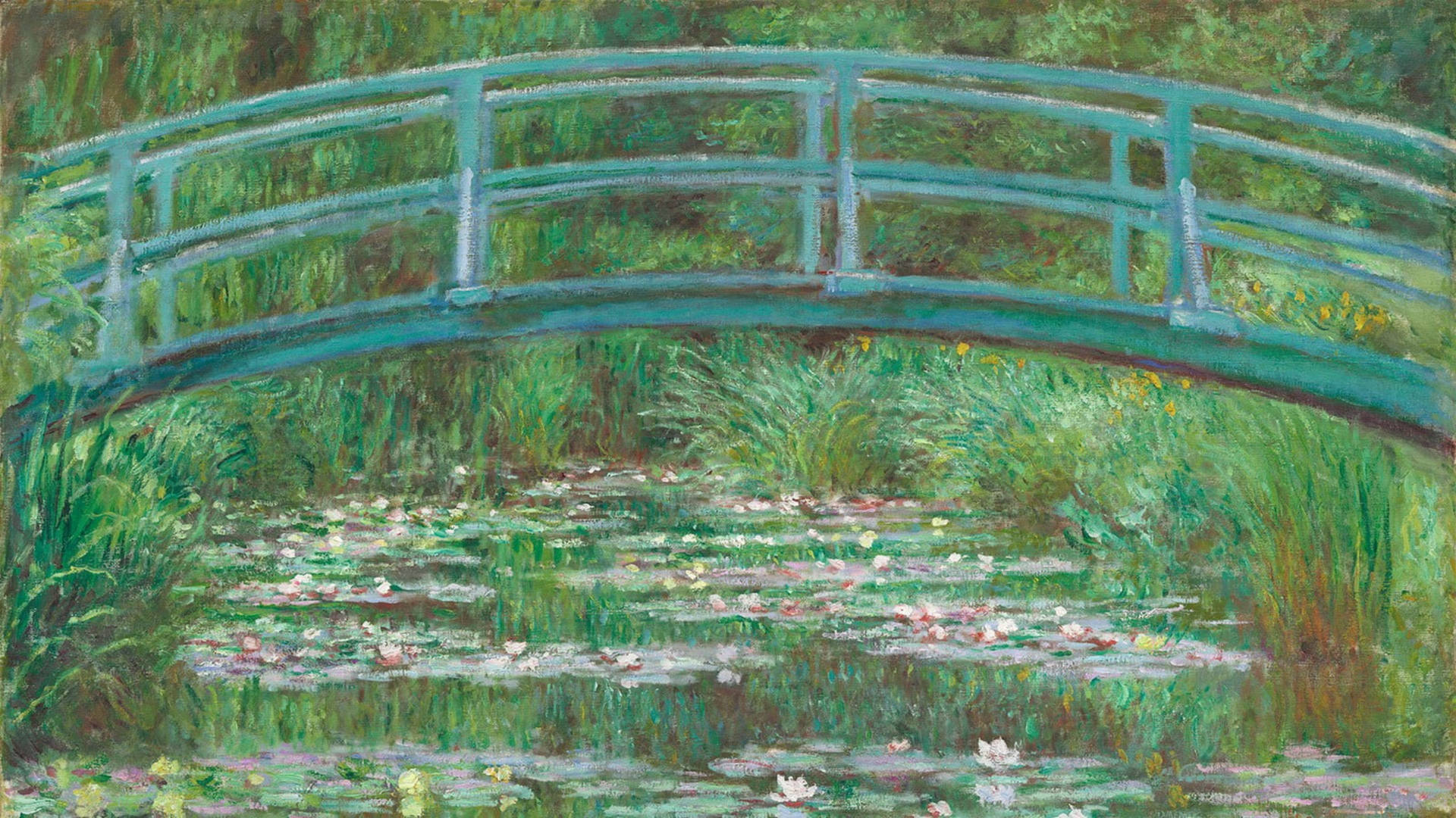 Claude Monet’s The Water Lily Pond Background