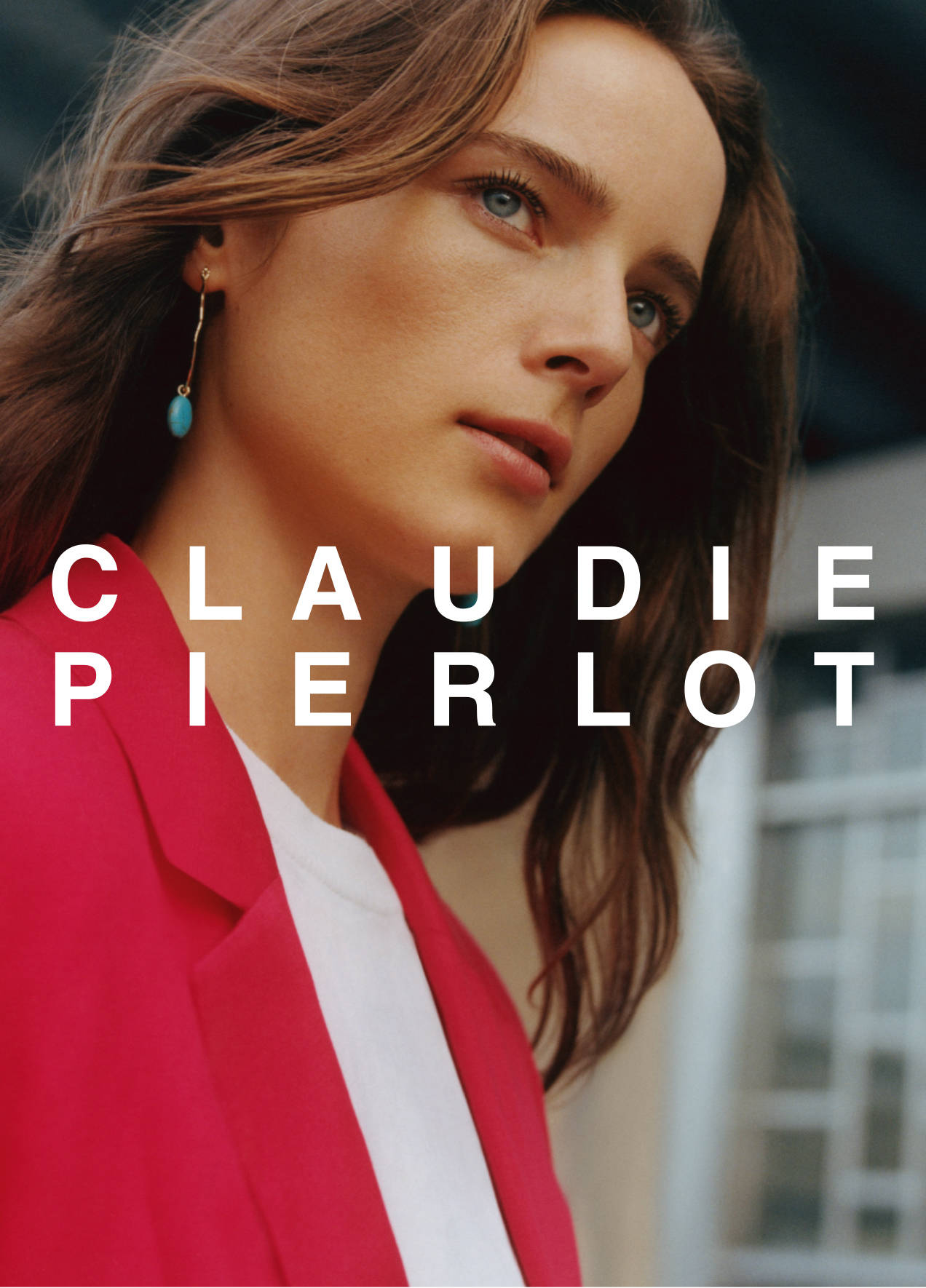 Claudie Pierlot Red Blazer Background