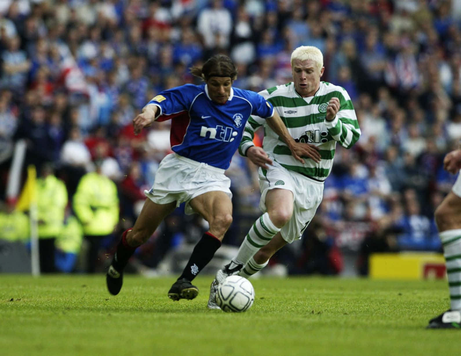 Claudio Caniggia Against Celtic Neil Lennon Background