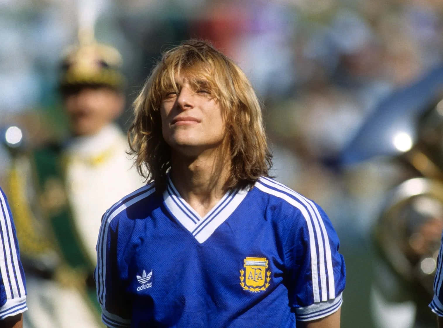 Claudio Caniggia Argentina Football Kit Background