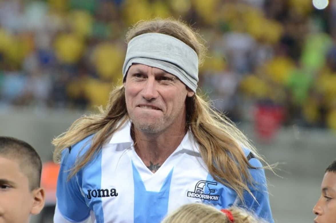 Claudio Caniggia Argentina Strip Background