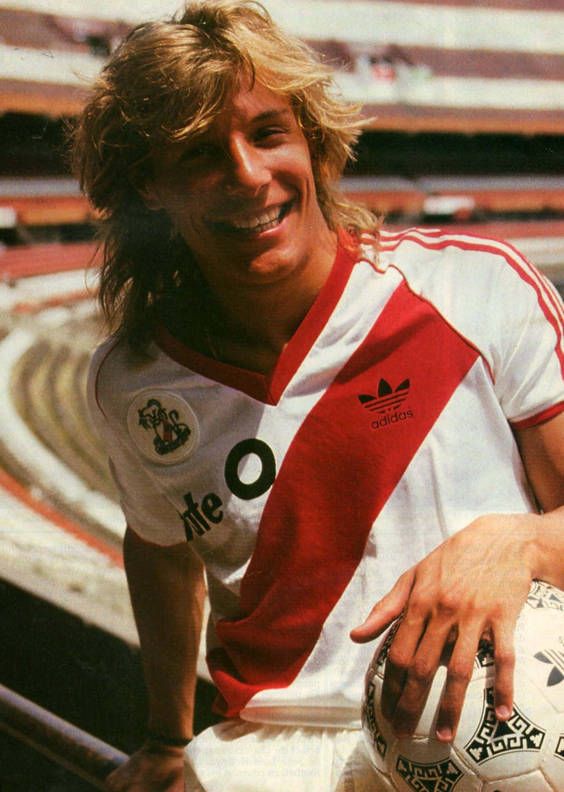 Claudio Caniggia River Plate Fc Jersey Background
