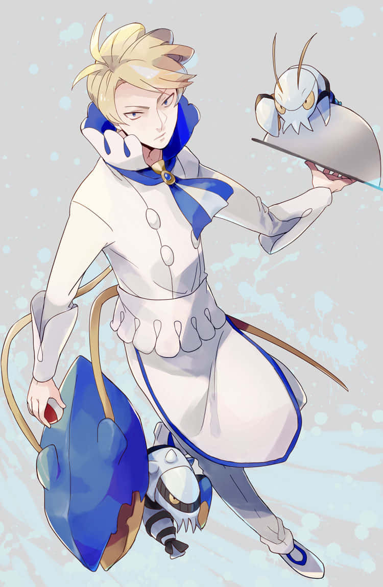 Clawitzer And Clauncher With Trainer