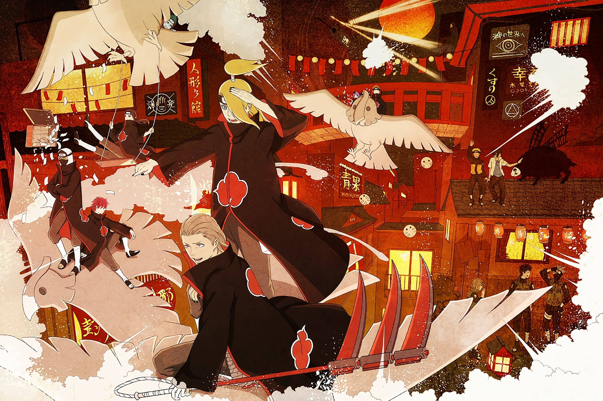 Clay Birds Akatsuki Pc Background