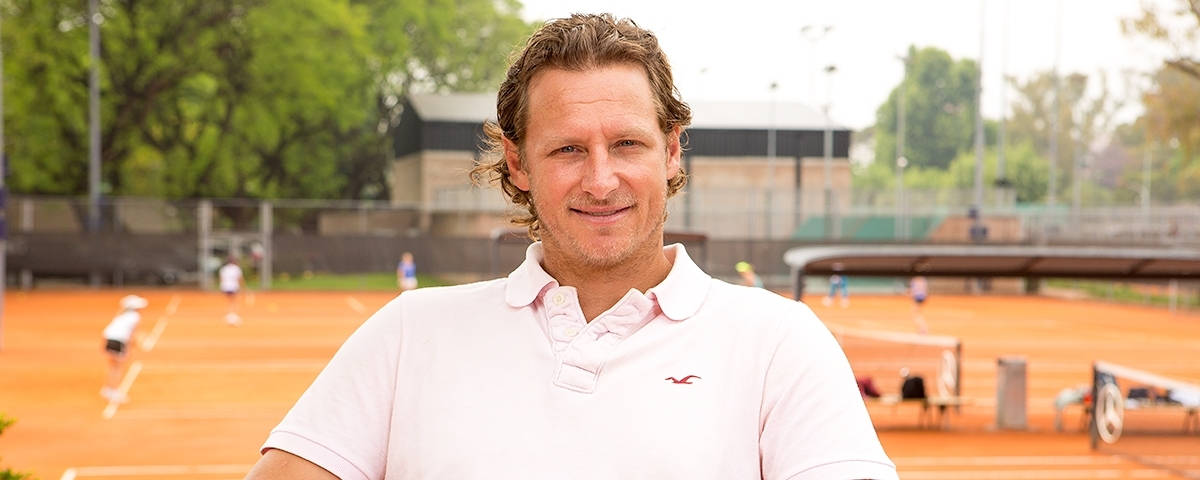 Clay Court Behind David Nalbandian