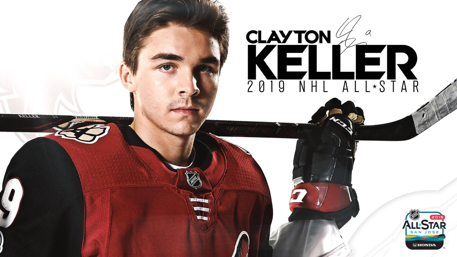 Clayton Keller 2019 Nhl All-star Game Poster Background