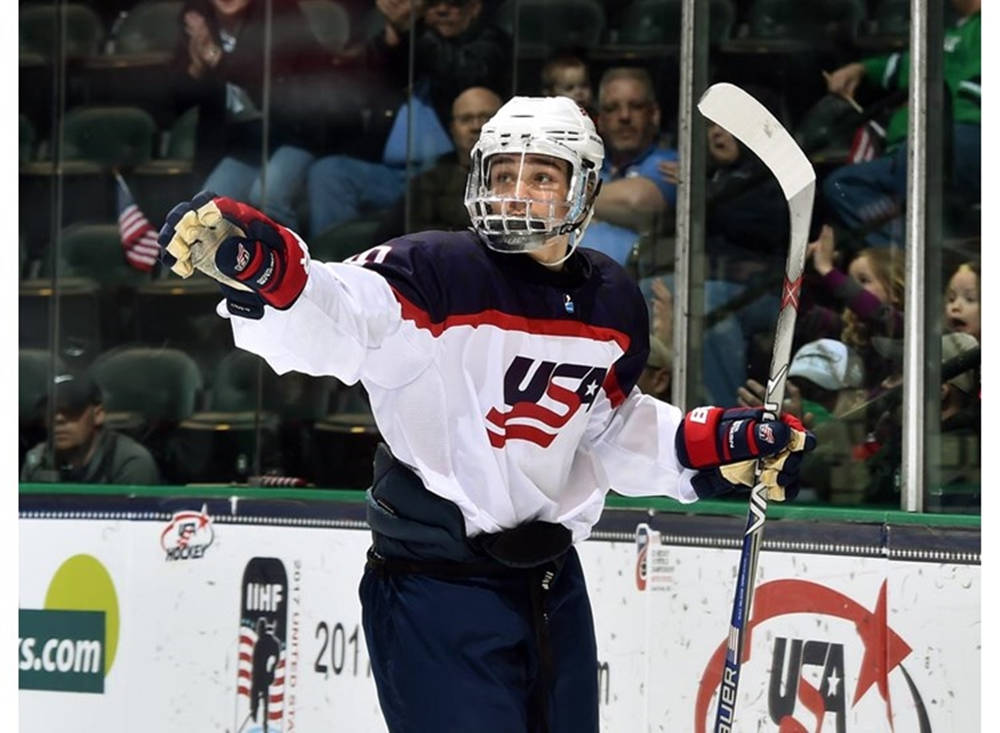 Clayton Keller American Ice Hockey Player Background