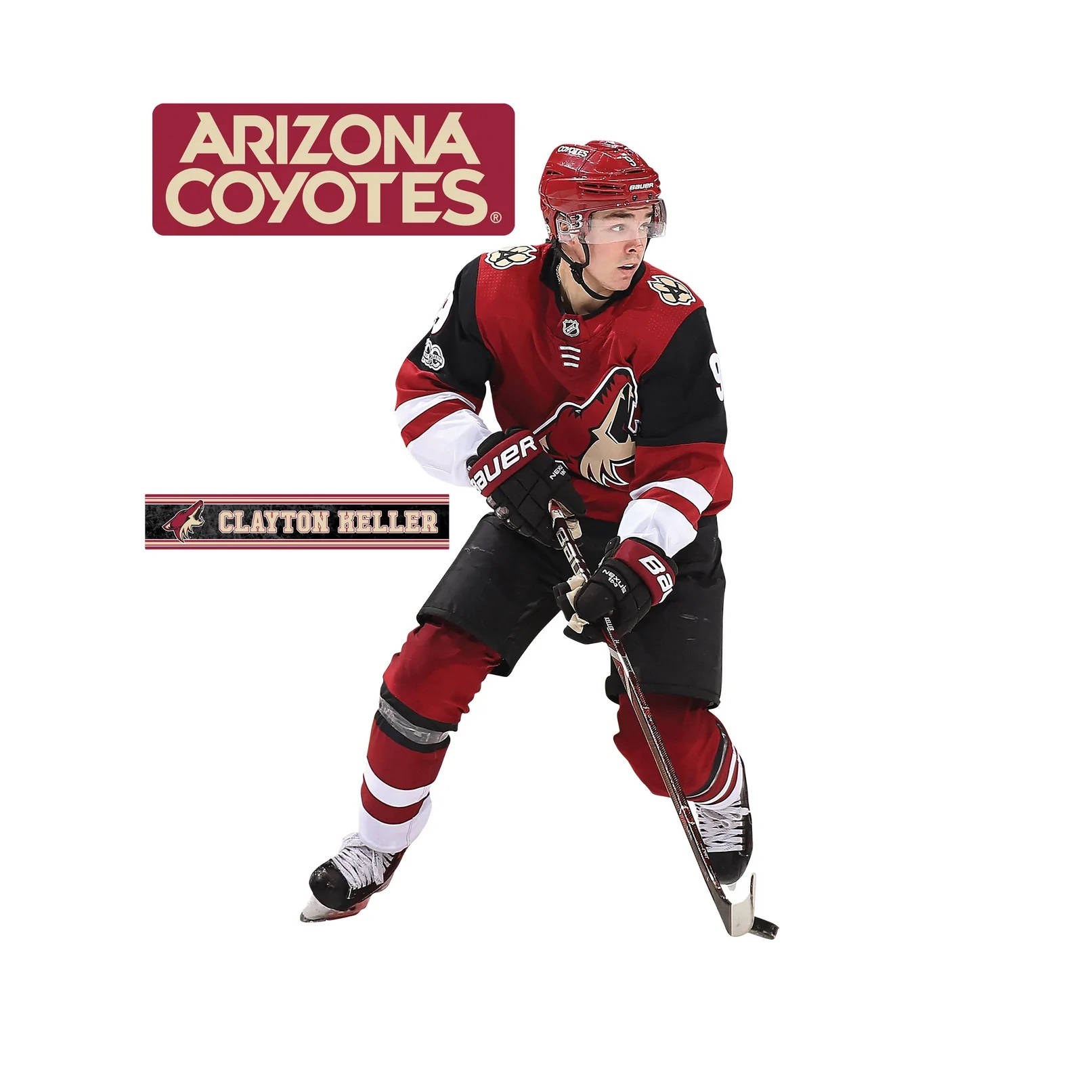 Clayton Keller Arizona Coyotes Poster Art Background