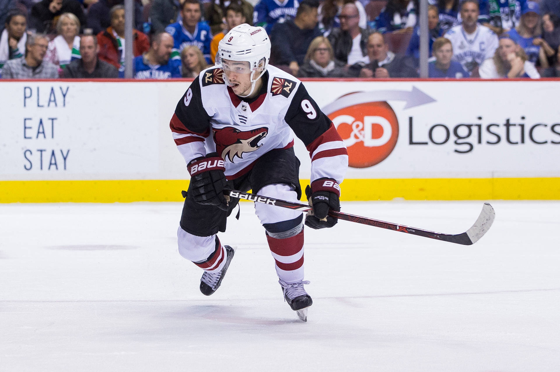 Clayton Keller Arizona Coyotes Vs. Vancouver Canucks