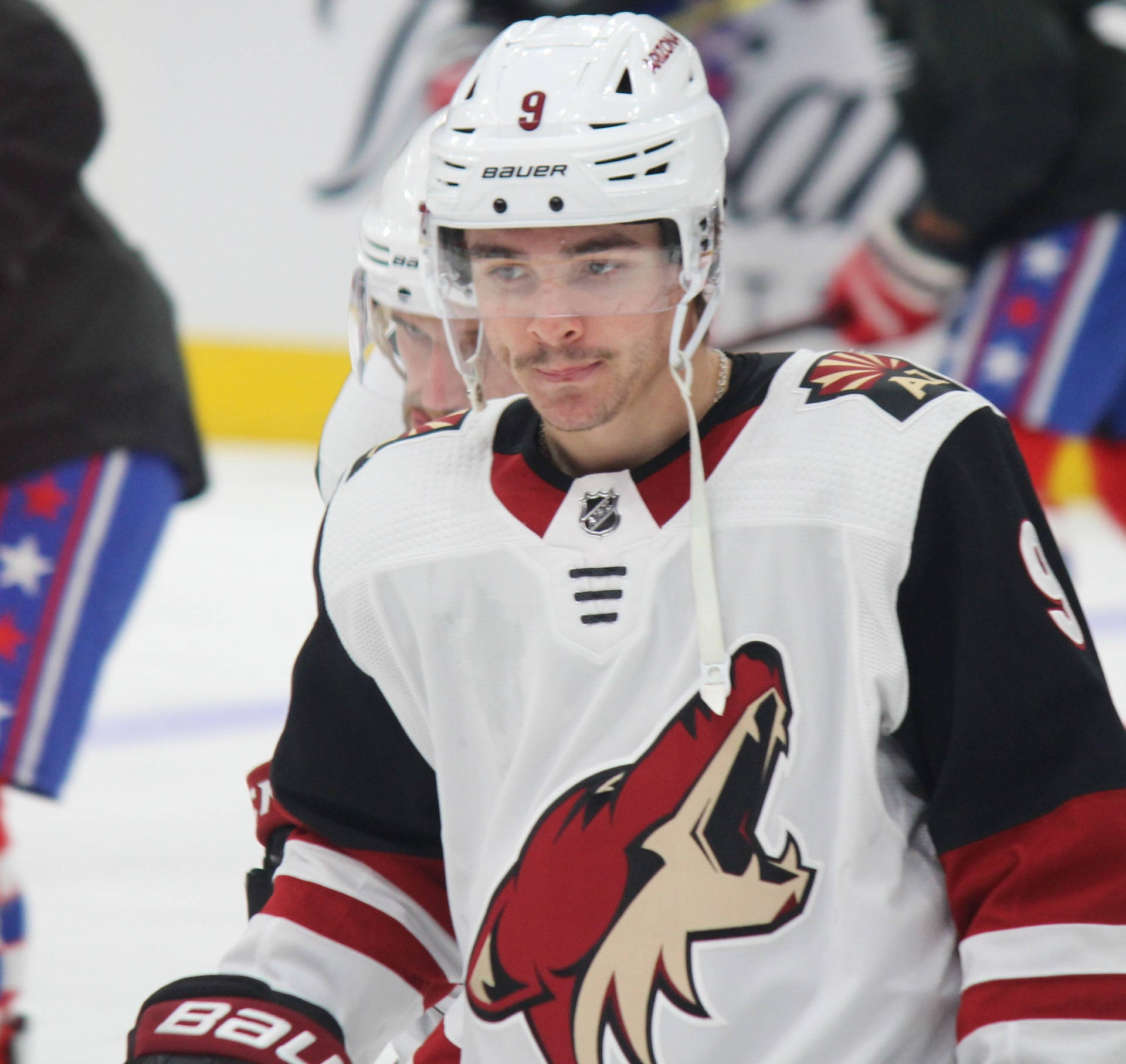 Clayton Keller Arizona Coyotes Vs. Washington Capitals Background