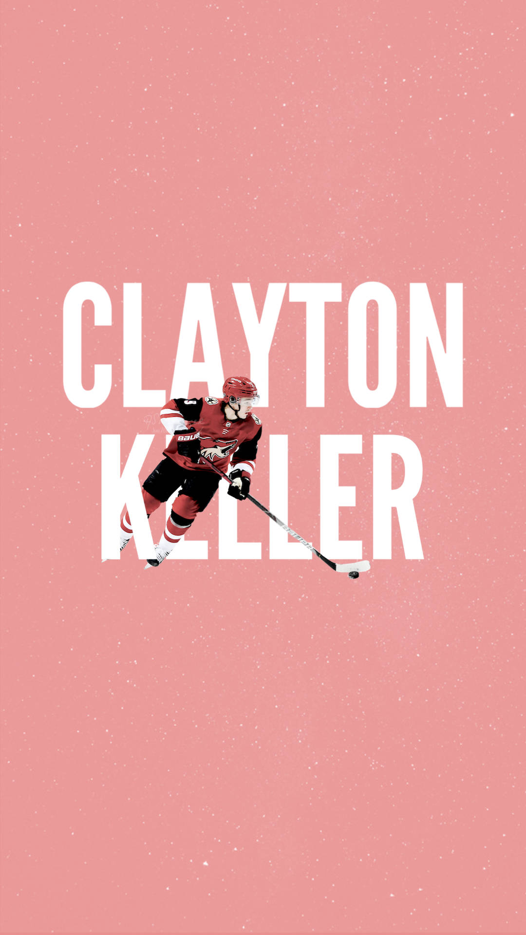 Clayton Keller Pastel Name Art Background