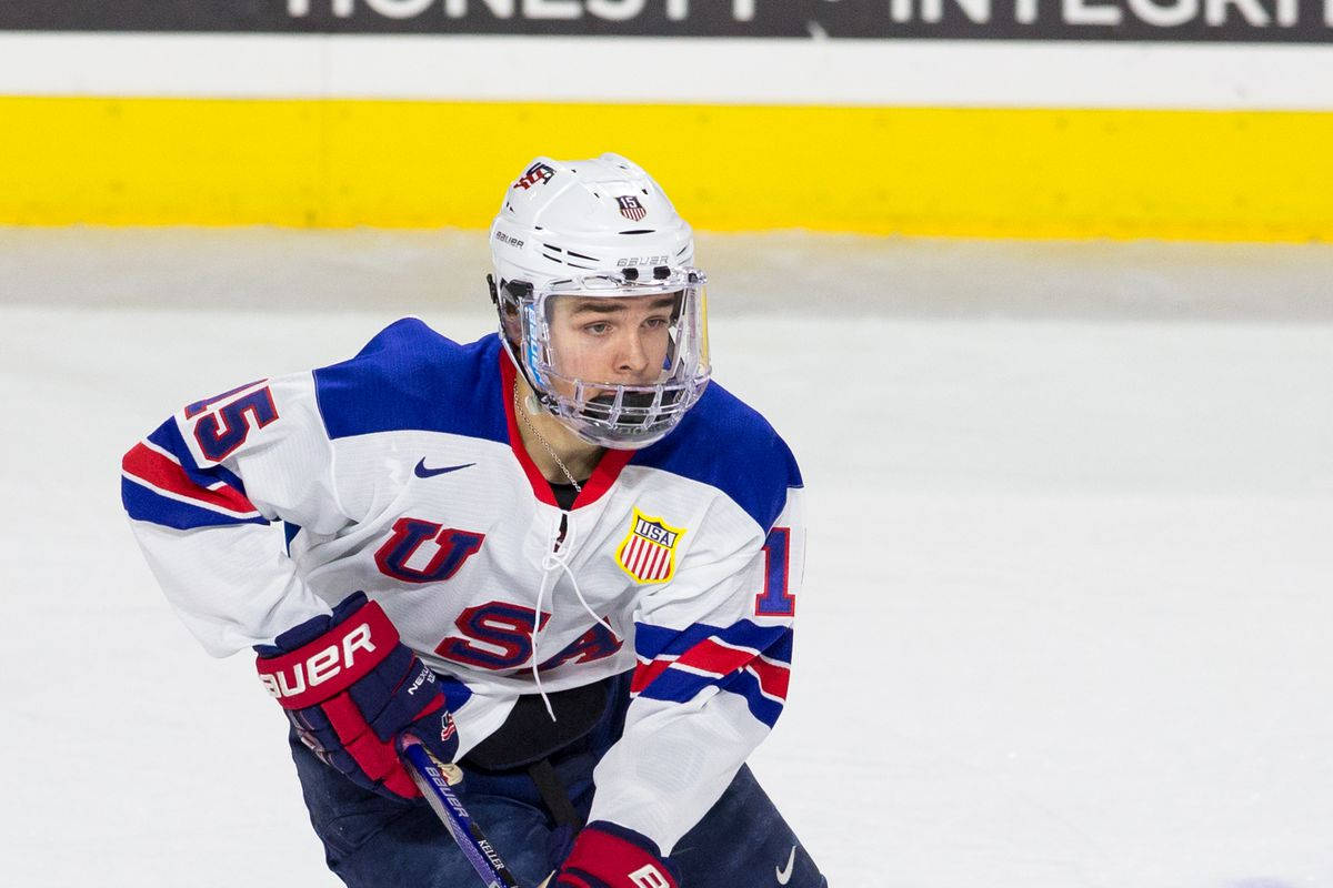 Clayton Keller Team Usa Vs. Latvia Background