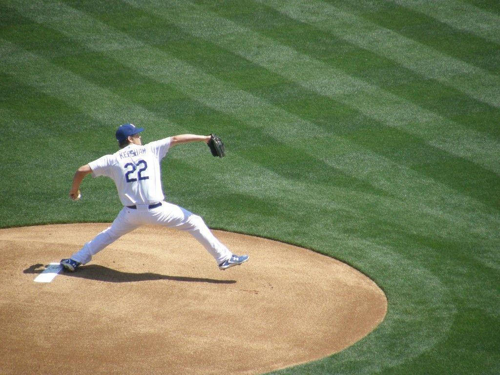 Clayton Kershaw Bird's Eye View Background