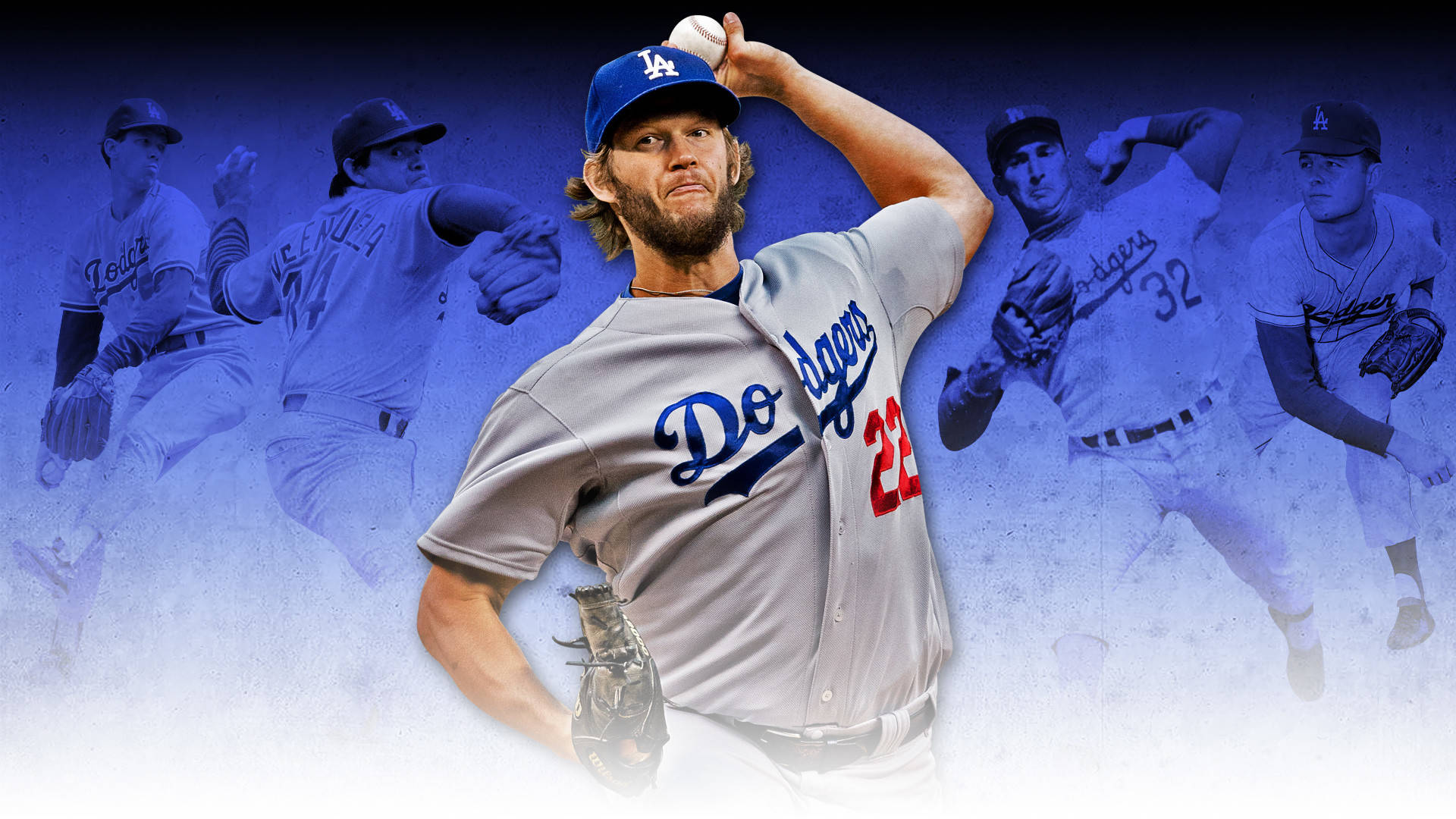 Clayton Kershaw Fanart Background