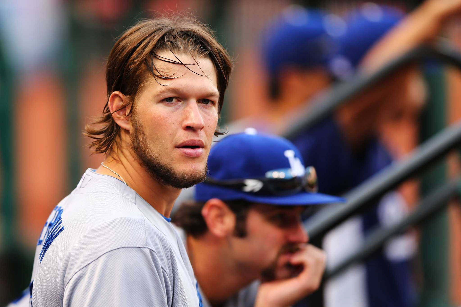 Clayton Kershaw Sweaty Background