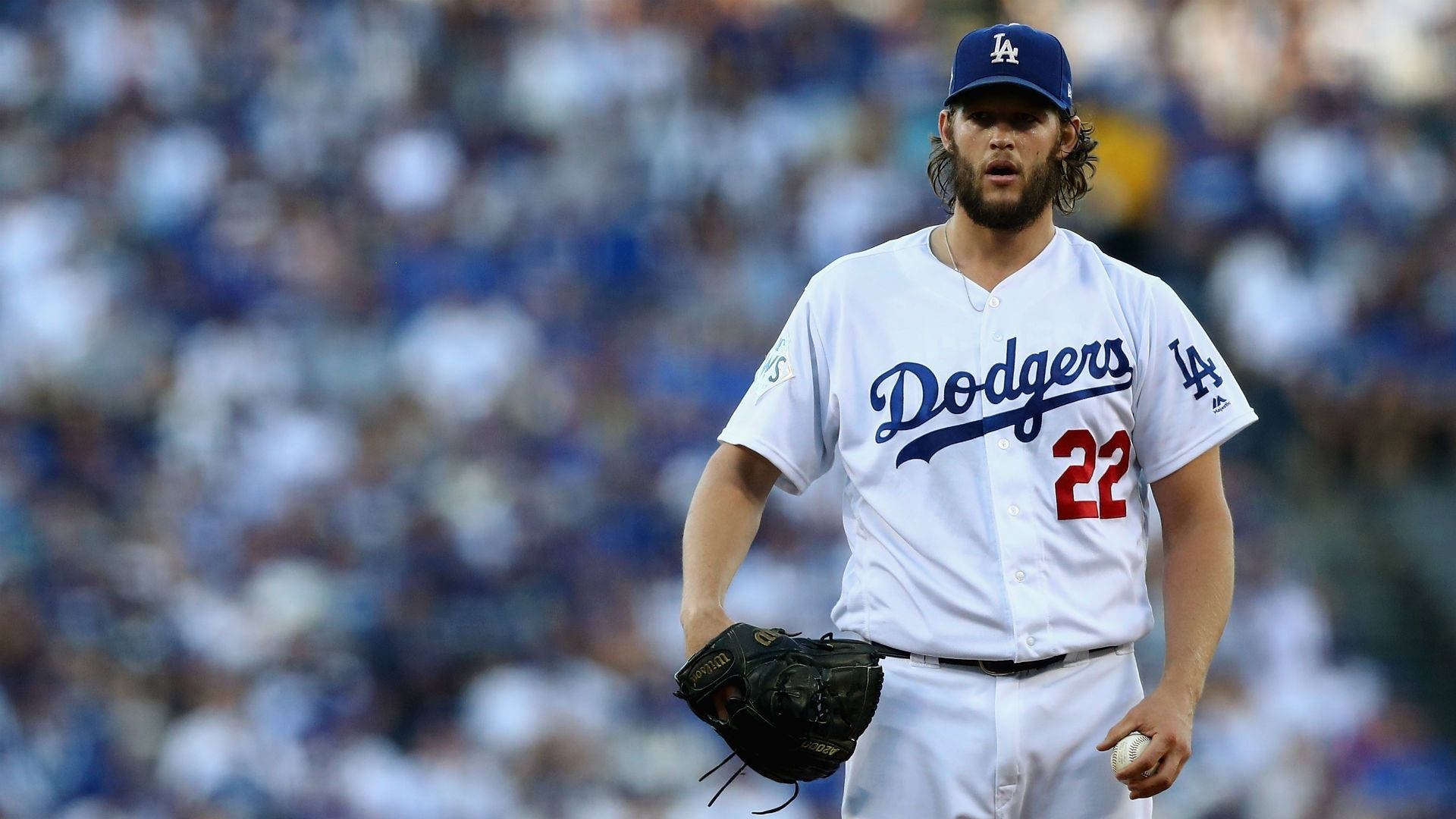 Clayton Kershaw Waiting Background