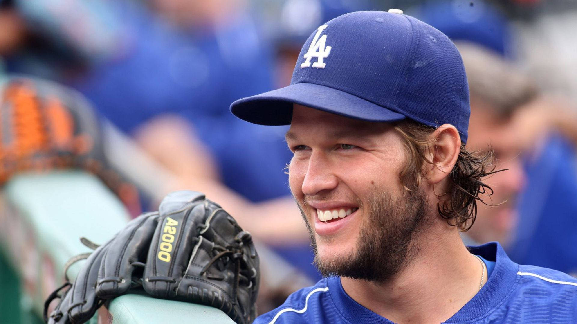 Clayton Kershaw’s Candid Smile Background