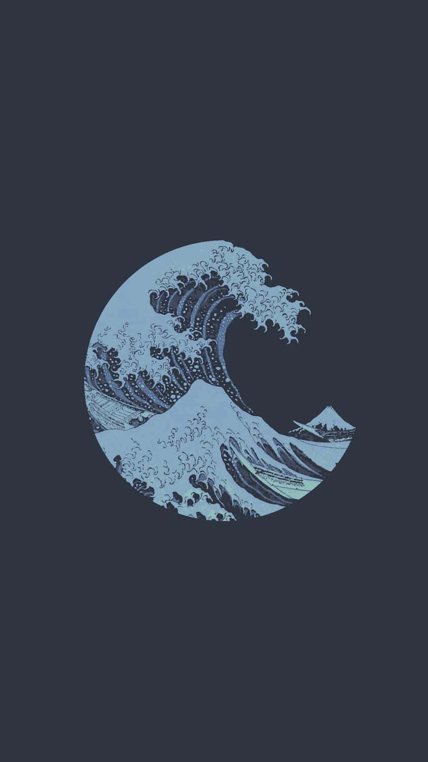 Clean And Minimalistic Iphone With Wallpaper Background