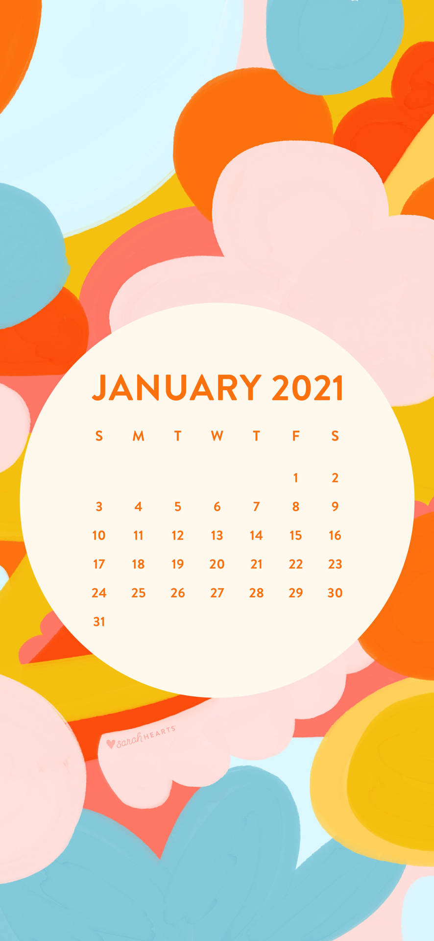 Clean And Sophisticated 2021 Calendar Background