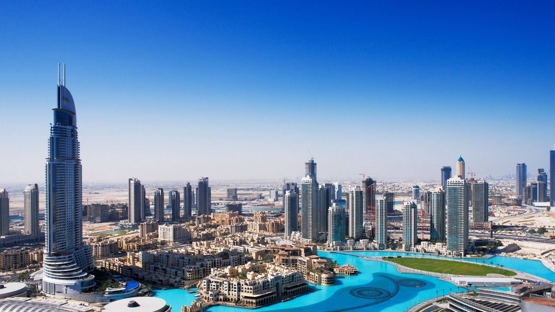 Clean Dubai City Background