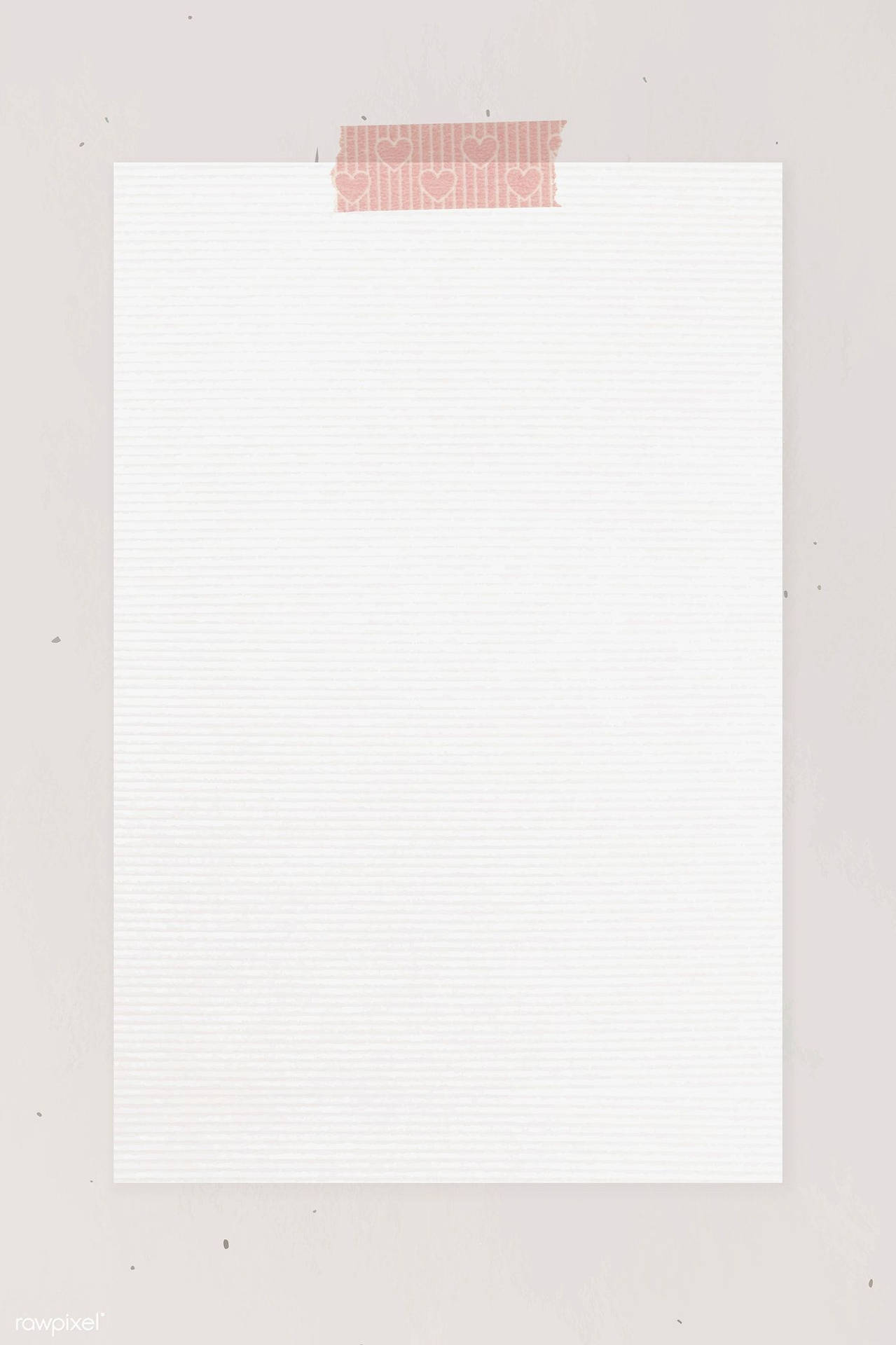 Clean Sticky Note On A White Blank Page Background