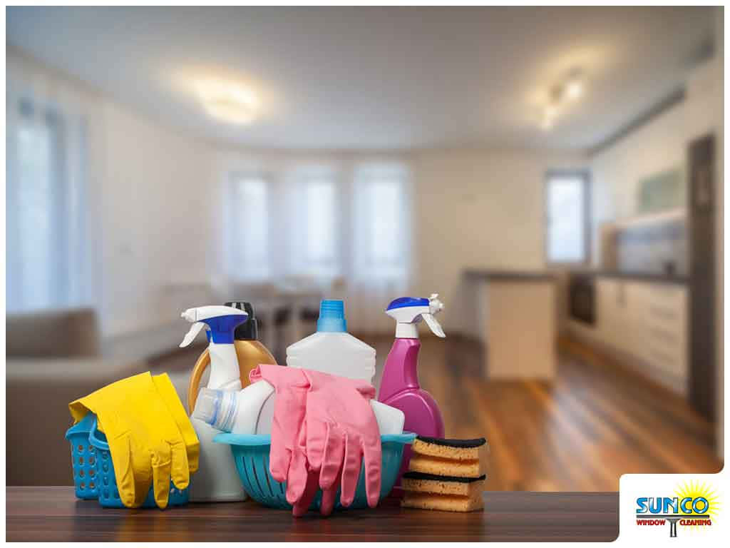Cleaning Gloves Sponge Background