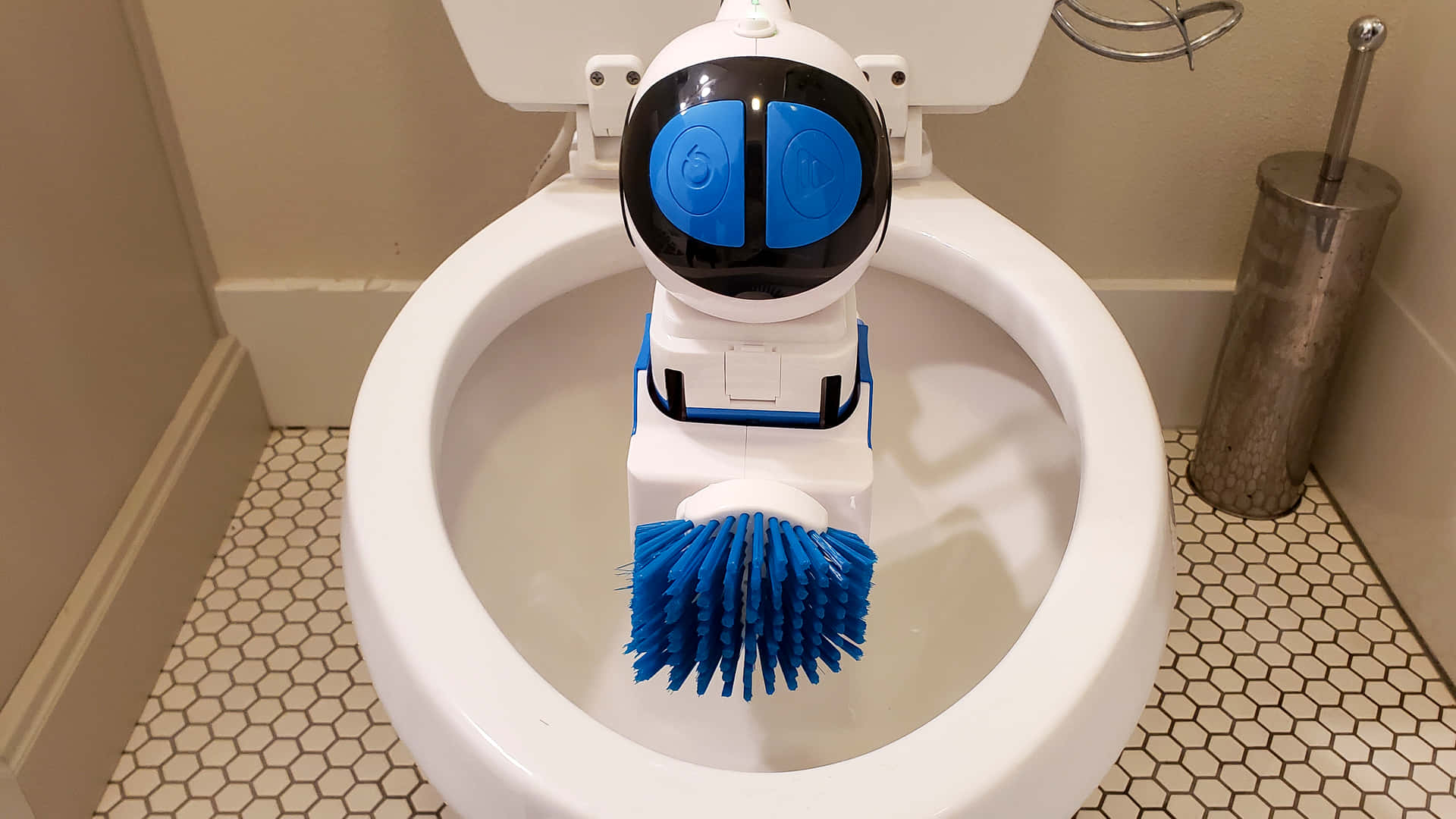 Cleaning Toilet Cleaning Bot Background