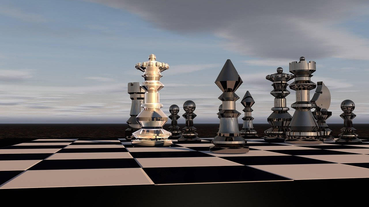 Clear Aesthetic Chess Board Background