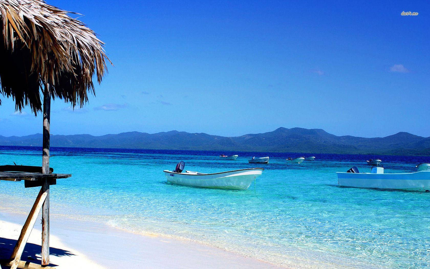 Clear Blue Ocean Of The Dominican Republic