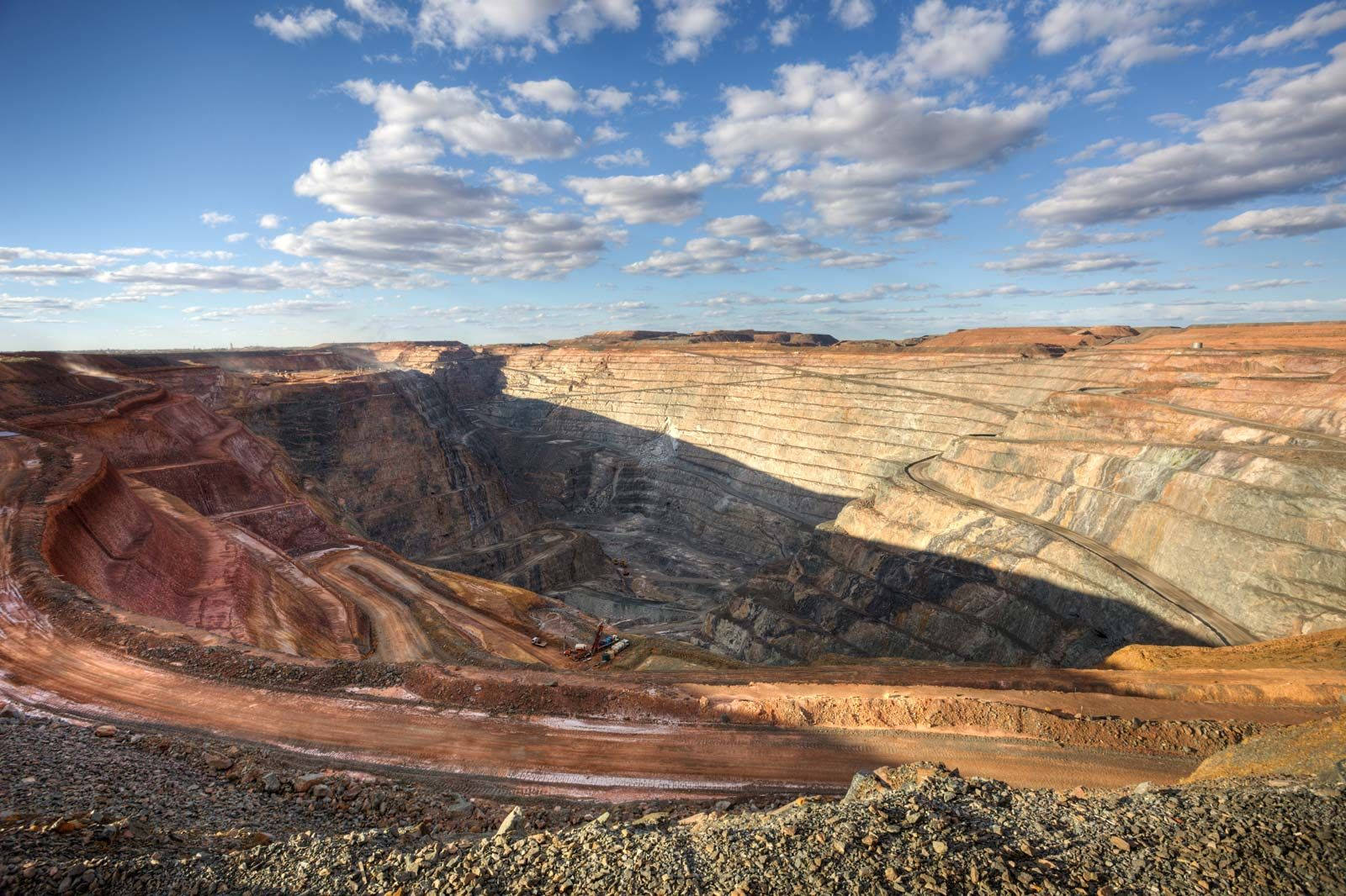 Clear Blue Sky Above Australia's Super Pit Goldmines