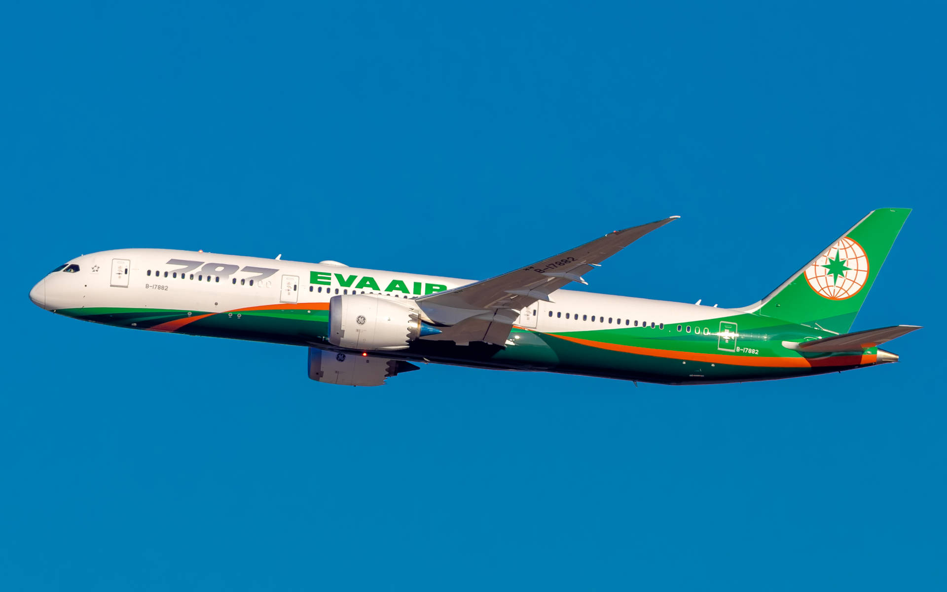 Clear Blue Sky Eva Air Background