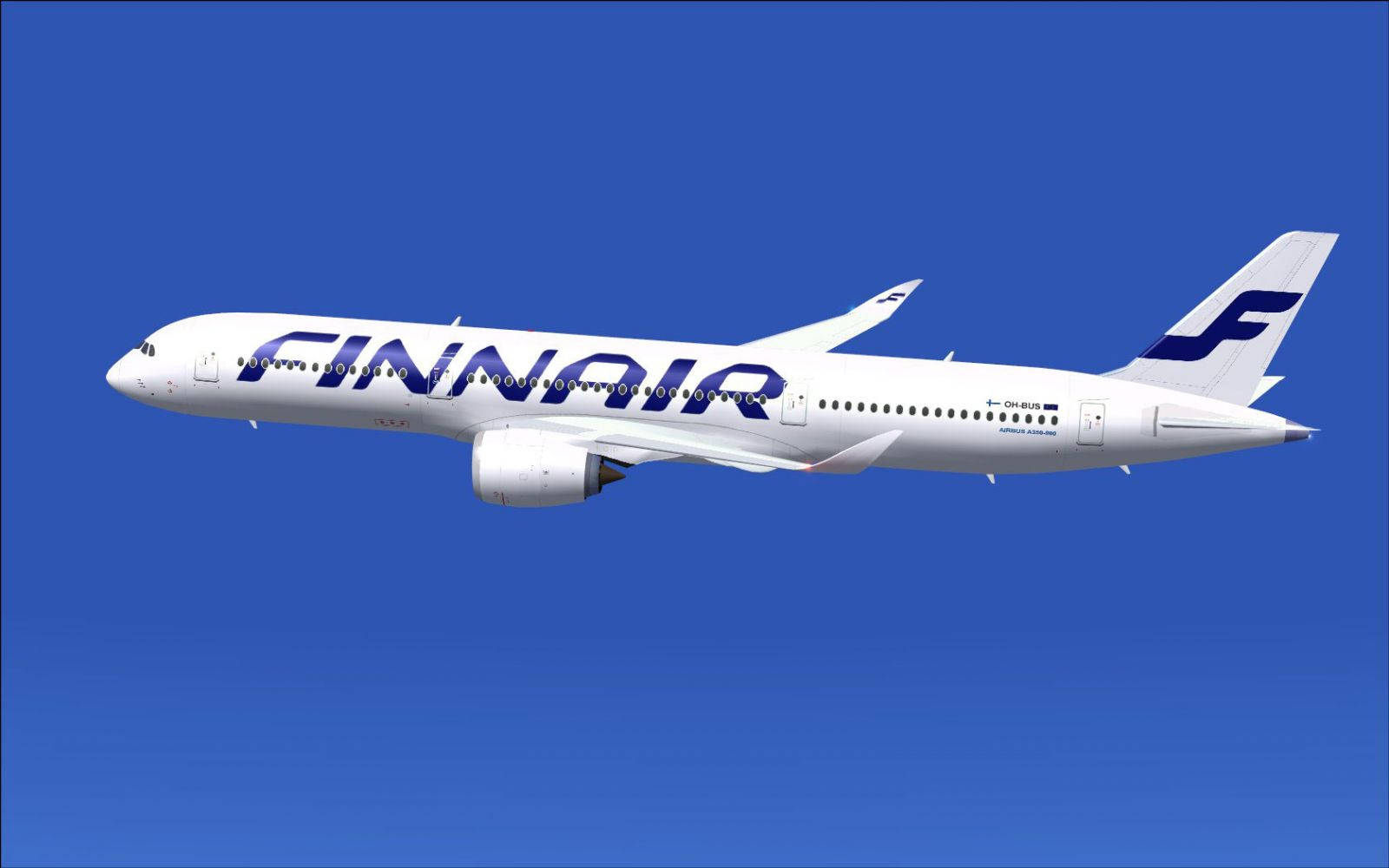 Clear Blue Sky Finnair