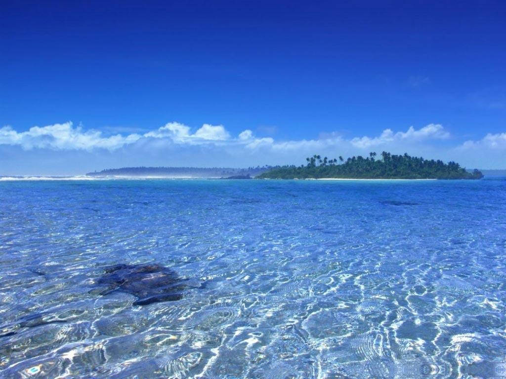 Clear Blue Tonga Shallow Background