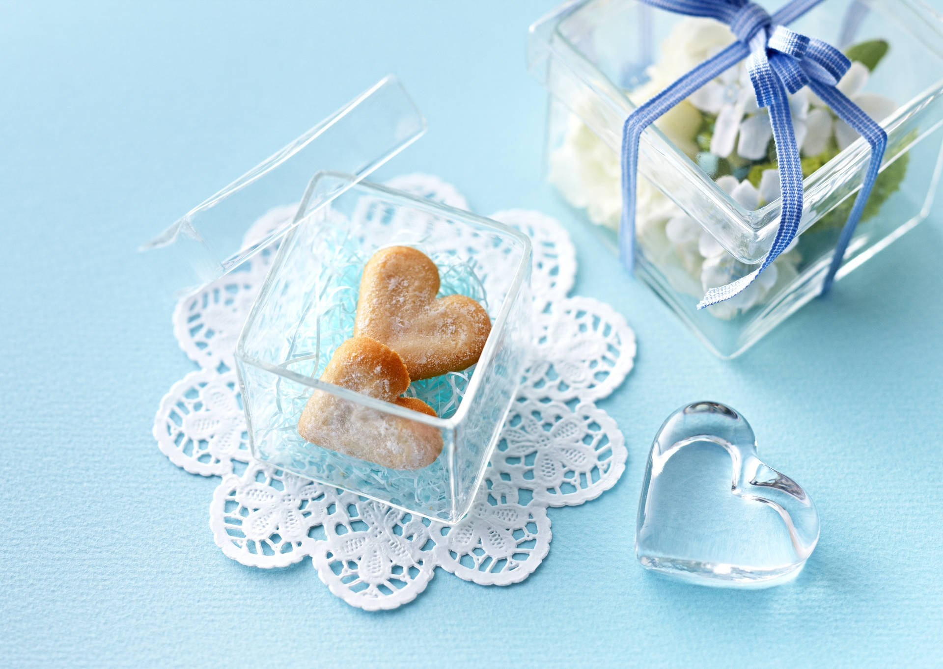 Clear Box Cookie Background