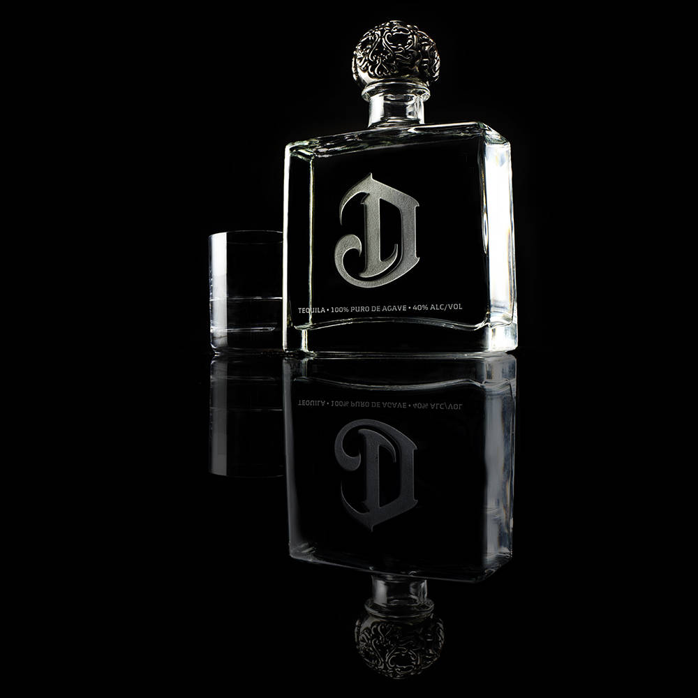 Clear Deleón Tequila Liquor Bottle