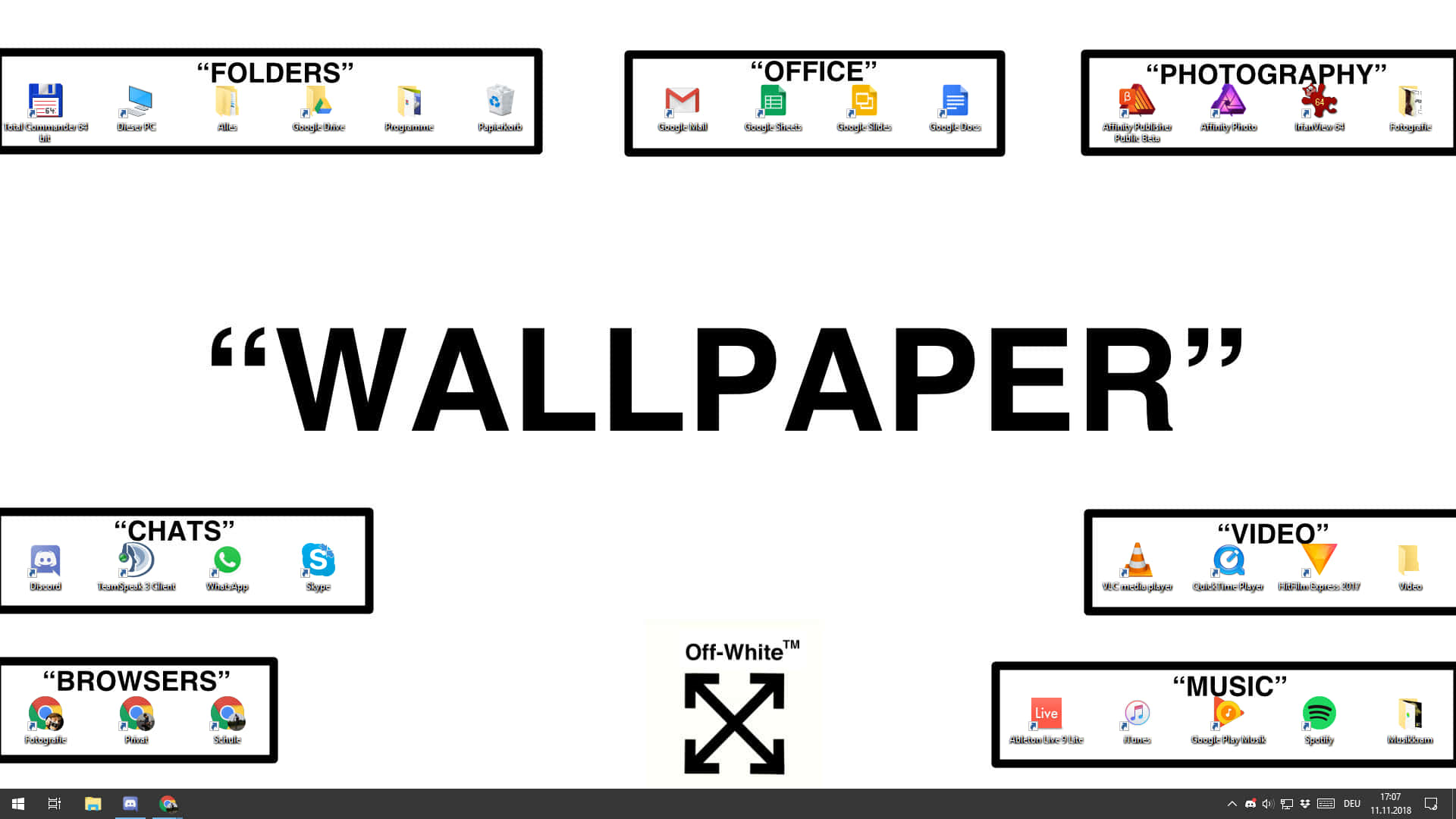 Clear Off Your Desktop And Upgrade To This Modern Off White Design. Background