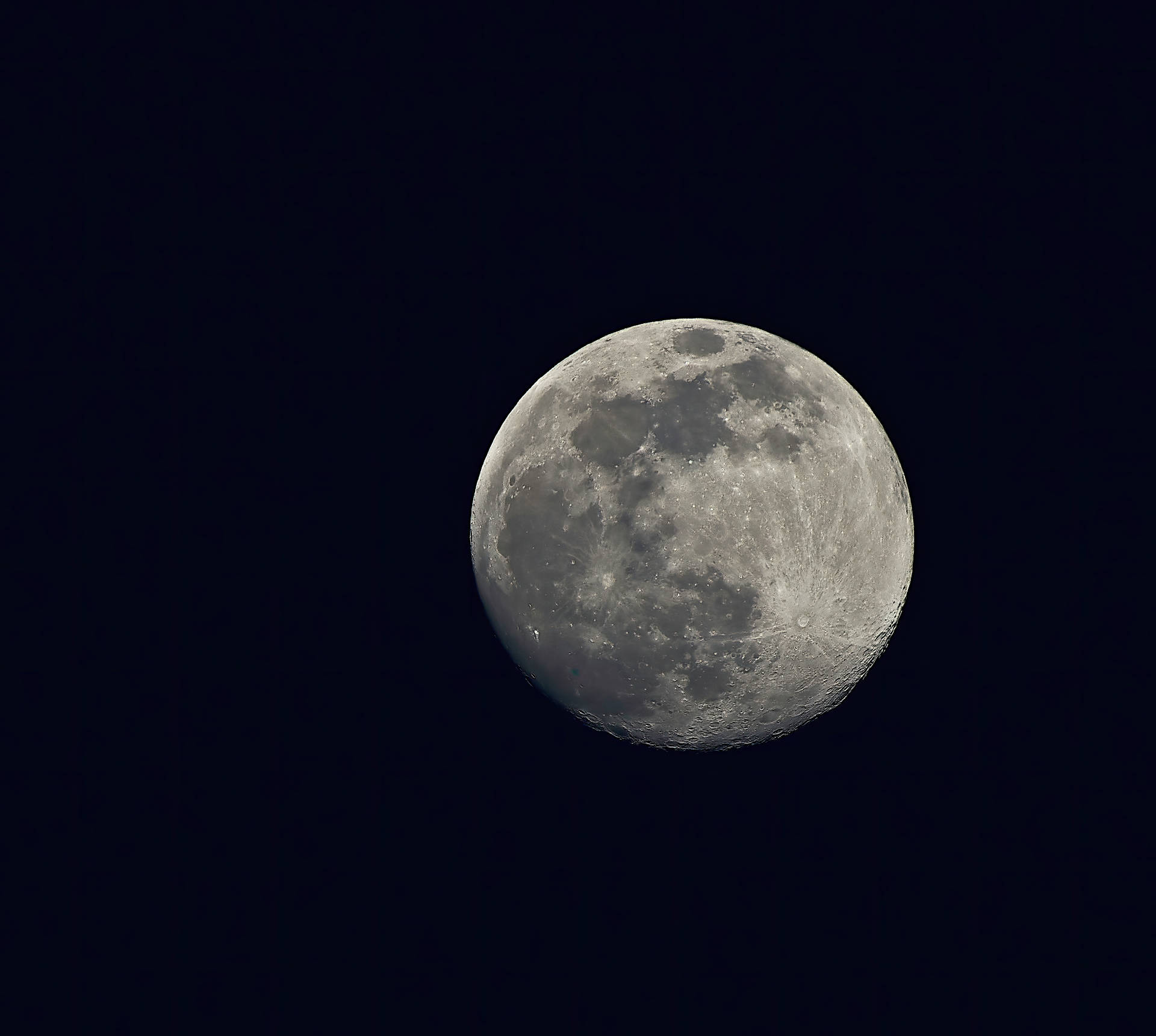 Clear Shot Of Beautiful Full Moon