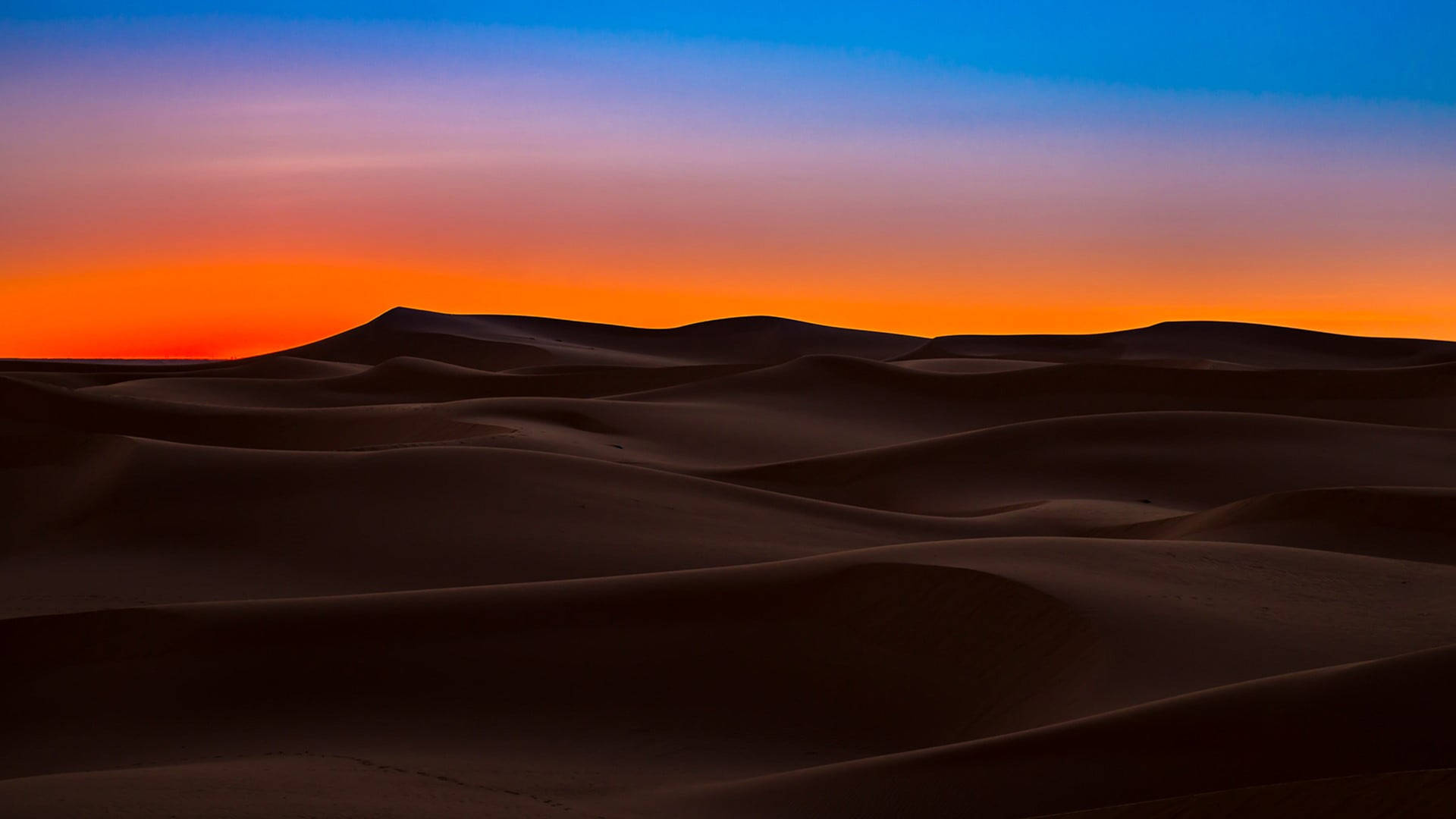 Clear Sky At Sahara Desert Background