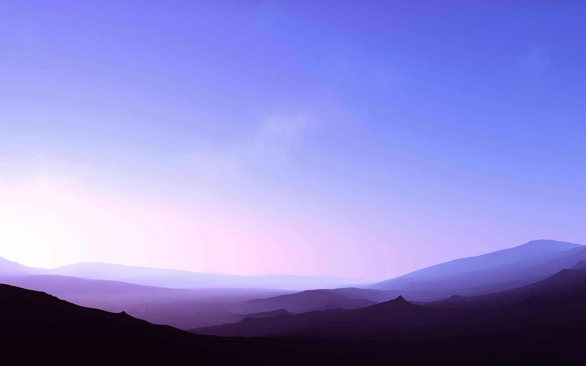 Clear Sky Purple Sunset