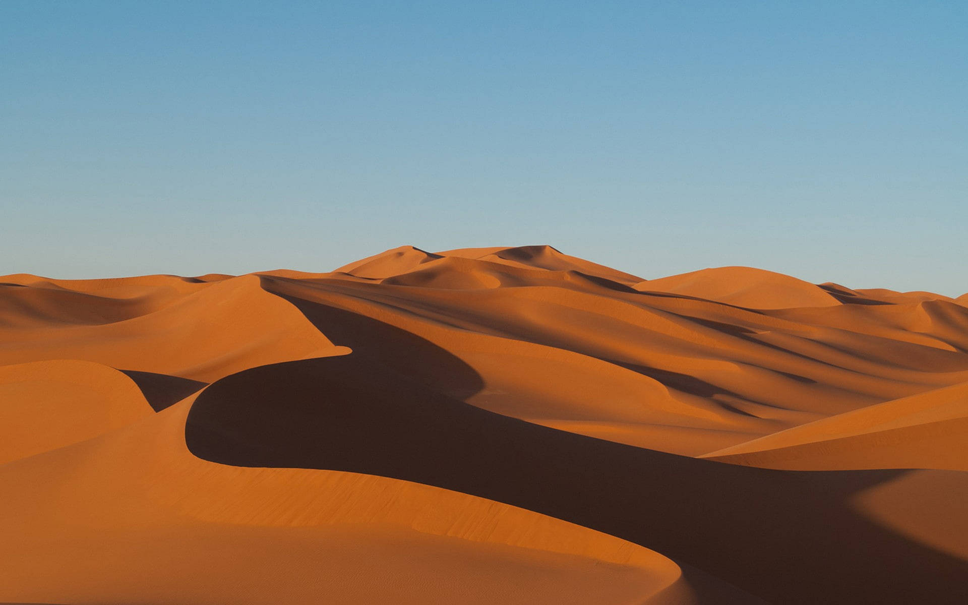 Clear Sky Sand Dune Background