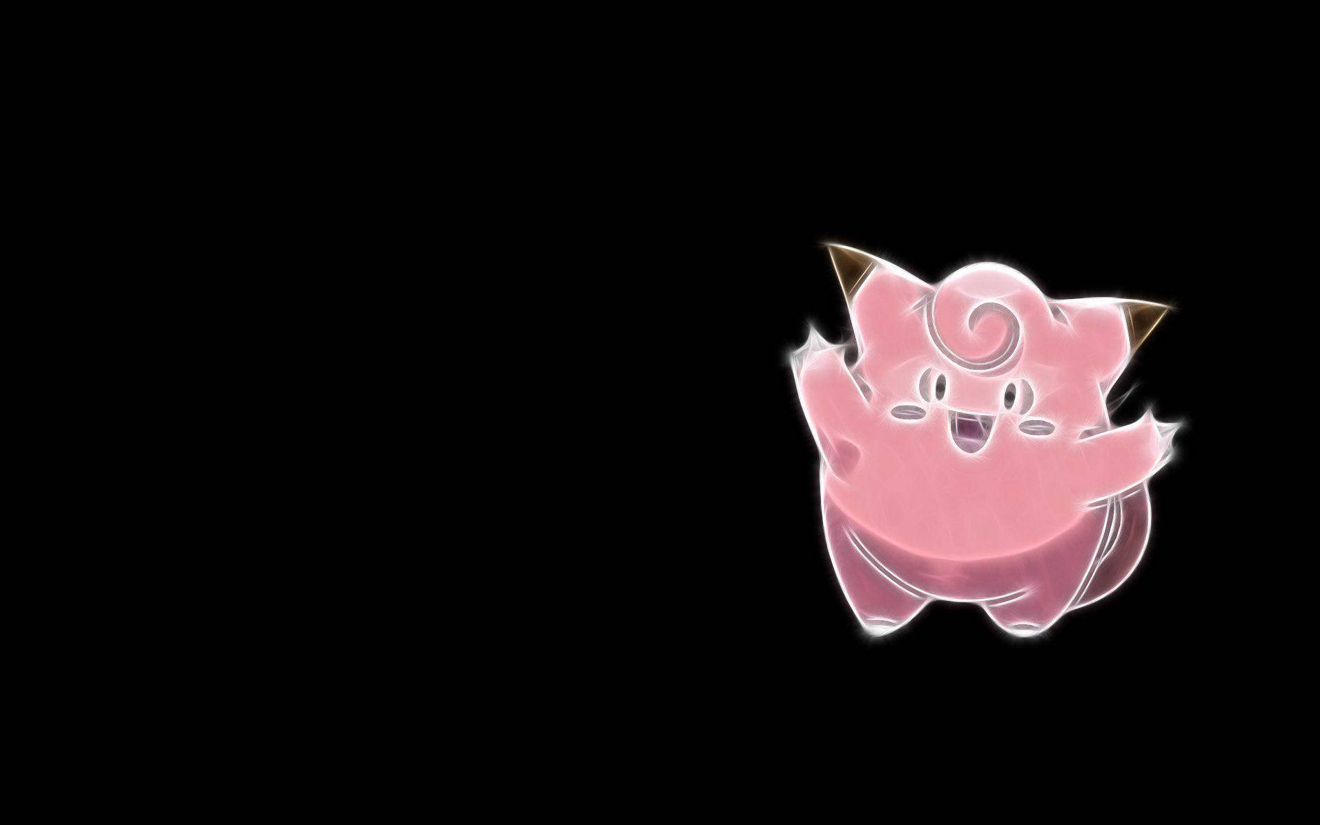 Clefairy Black Background