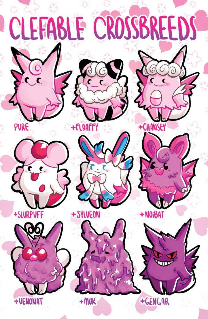 Clefairy-clefable Crossbreed Art