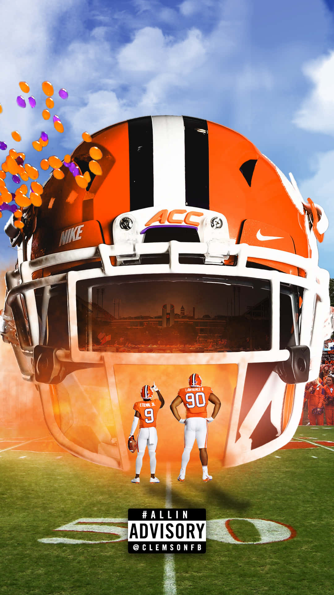 Clemson Football Helmets - Clemson Football Helmets Background