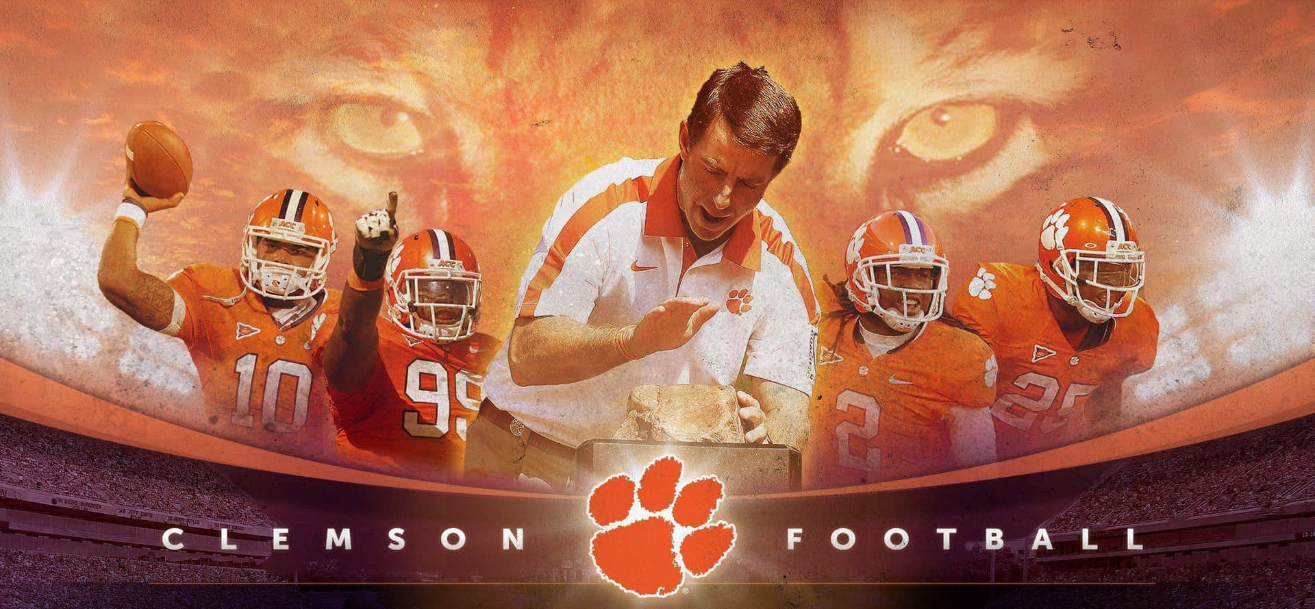 Clemson Tigers Football Coach Dabo Swinney Background