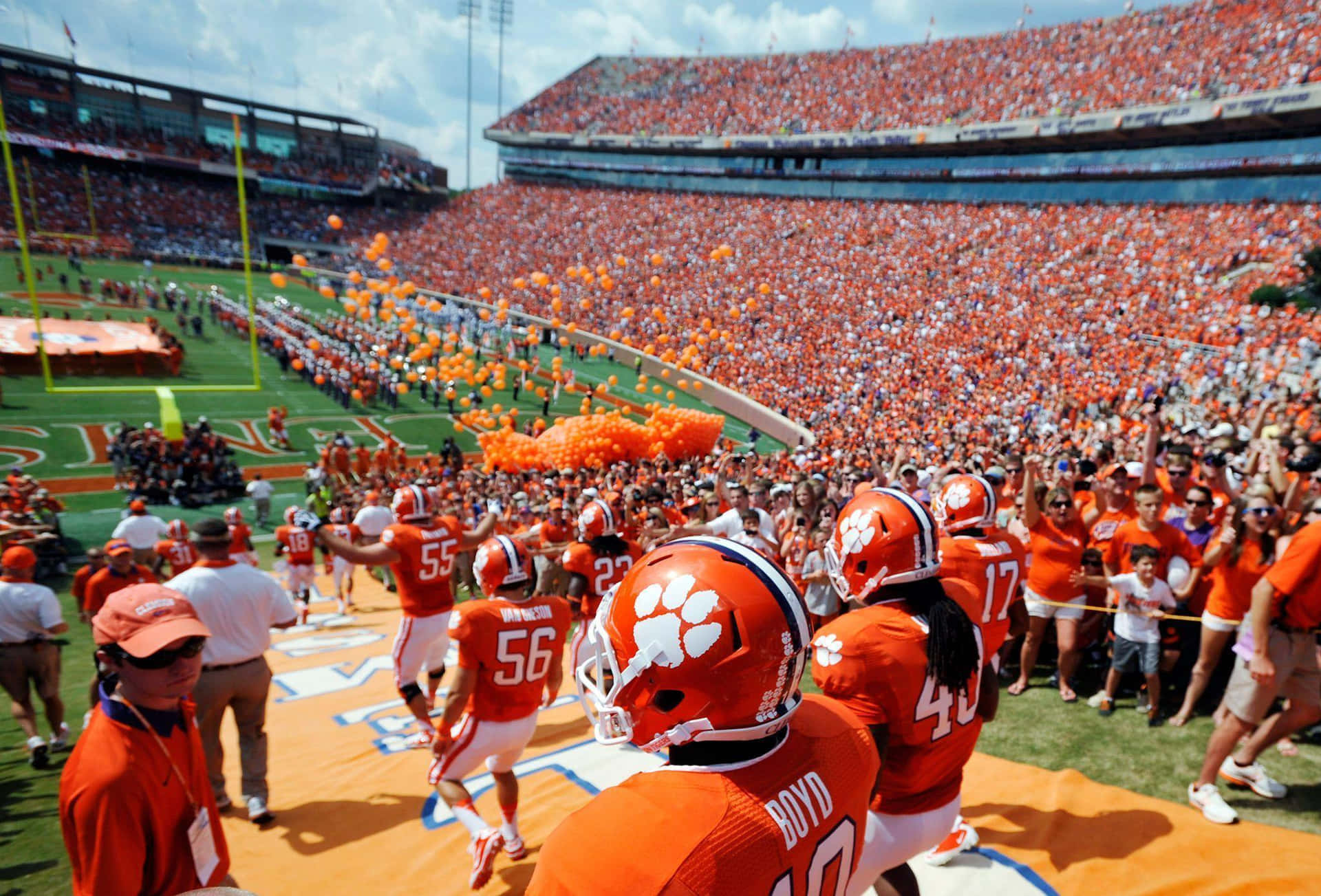 Clemson Tigers Football Crowd At Memorial Stadium