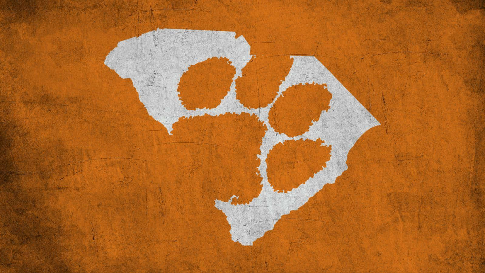 Clemson Tigers Football Team Painted Logo