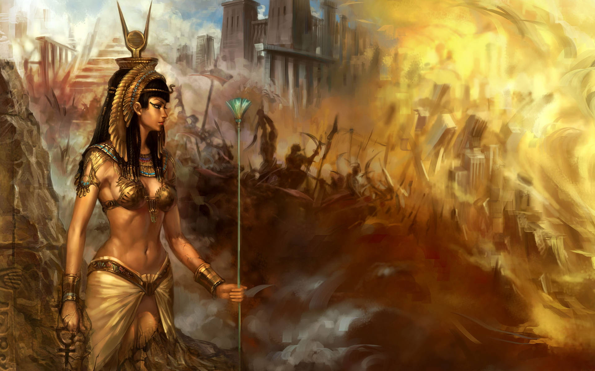 Cleopatra Historical Artwork Background