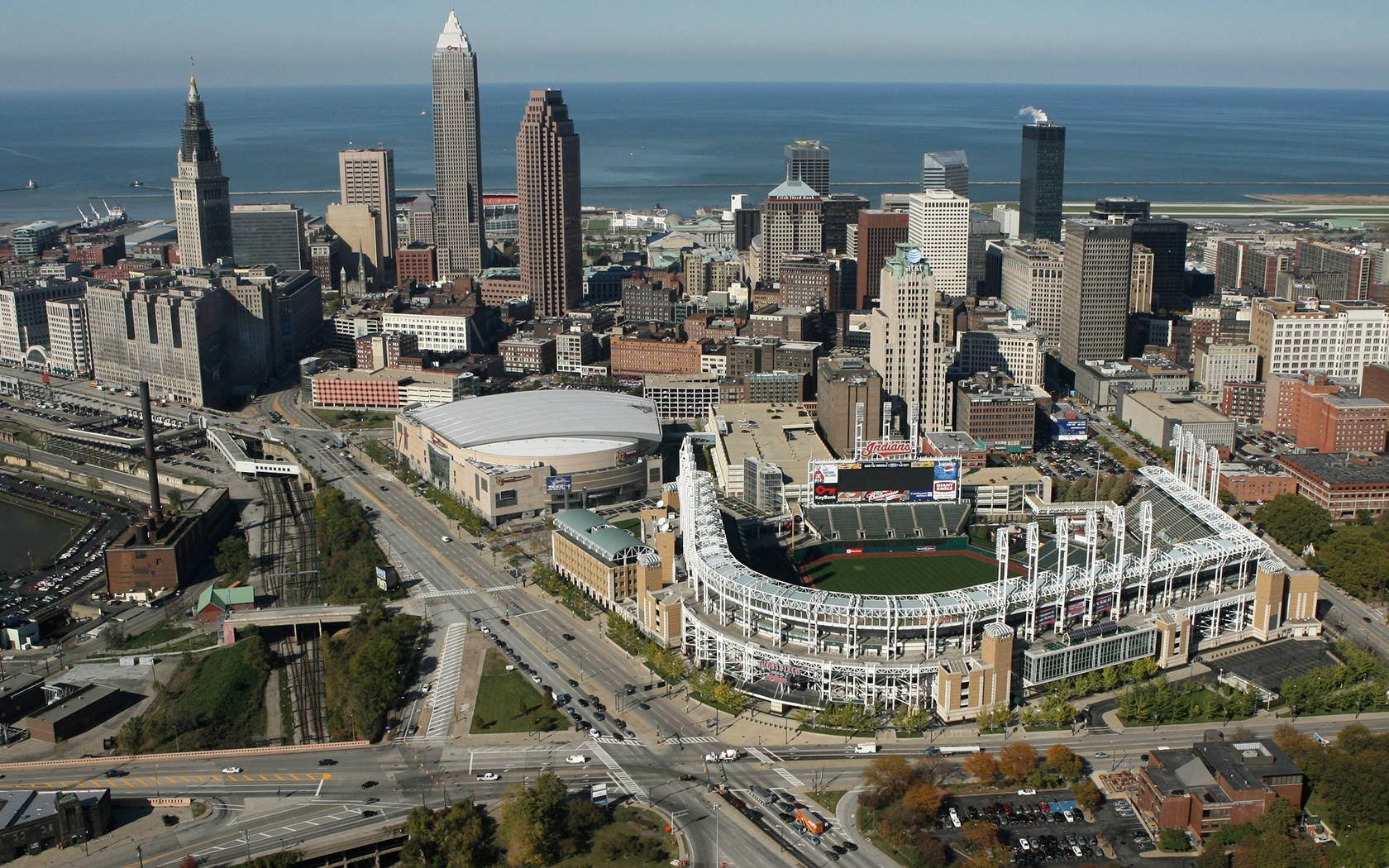 Cleveland Aerial View Background