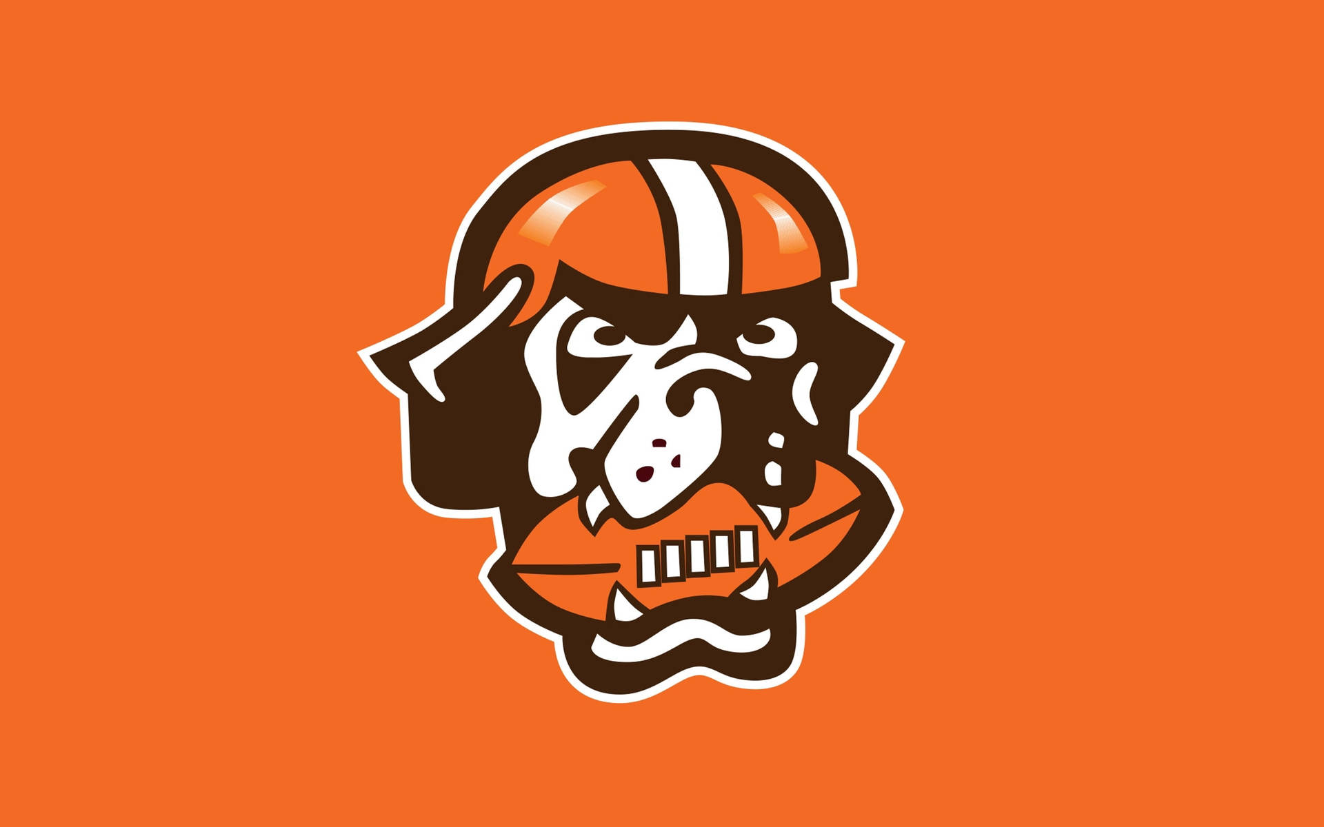Cleveland Browns Dog Nfl Team Logo Background